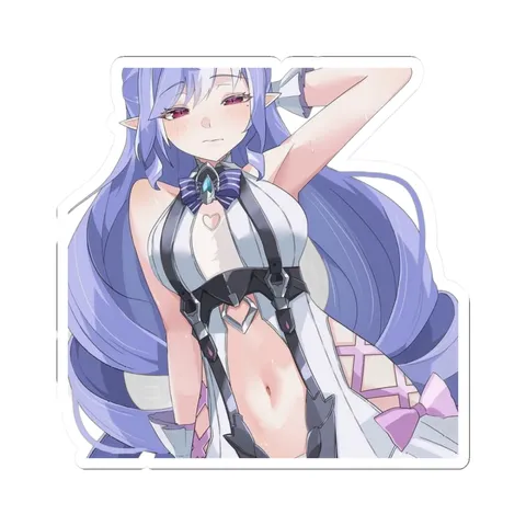 Vivian White Black Swimsuit — Kiss-Cut sticker