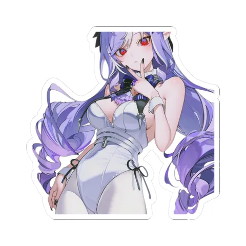 Vivian White Bunny Suit — Kiss-Cut sticker