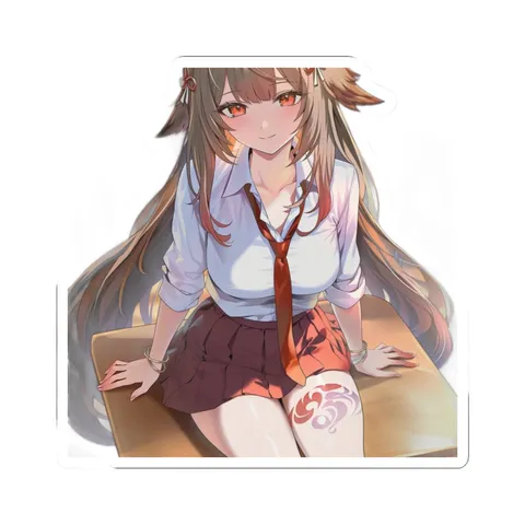 Ye Shunguang School Uniform Sitting — Sticker sticker
