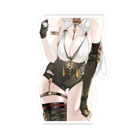 Yi Xuan Holding French Fry — Sticker sticker