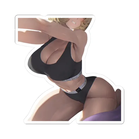 Yidhari Squatting — Sticker sticker