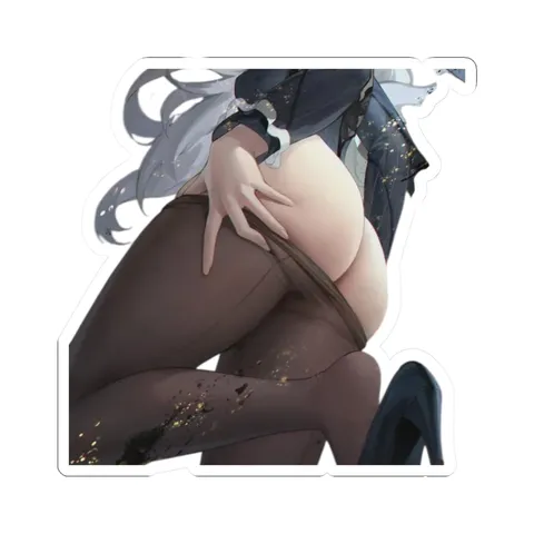 Yixuan Taking Off Leggings — Kiss-Cut sticker