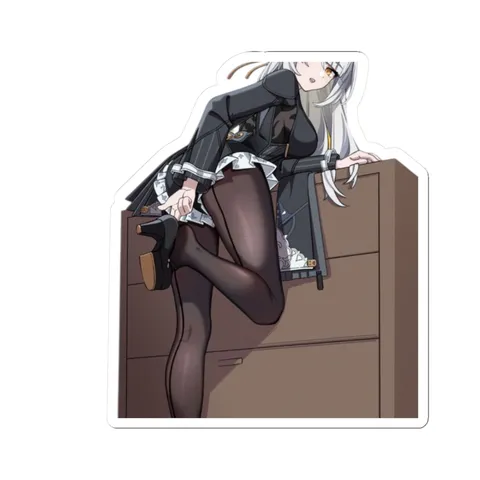 Yixuan Taking Off Shoes — Kiss-Cut sticker