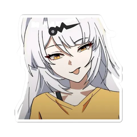 Yixuan White Hair — Kiss-Cut sticker