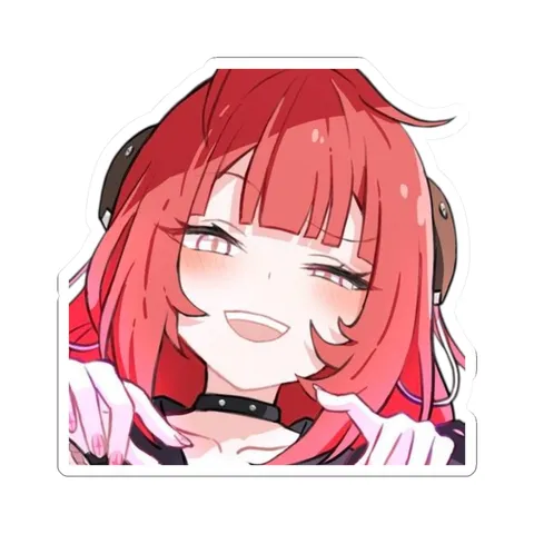 Yuzuha Close Up — Sticker sticker