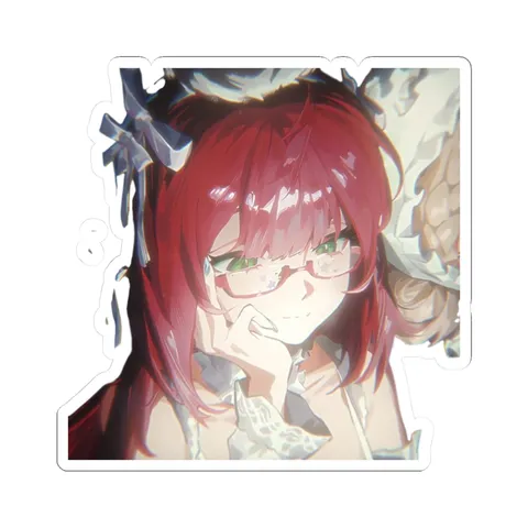 Yuzuha Glasses — Sticker sticker