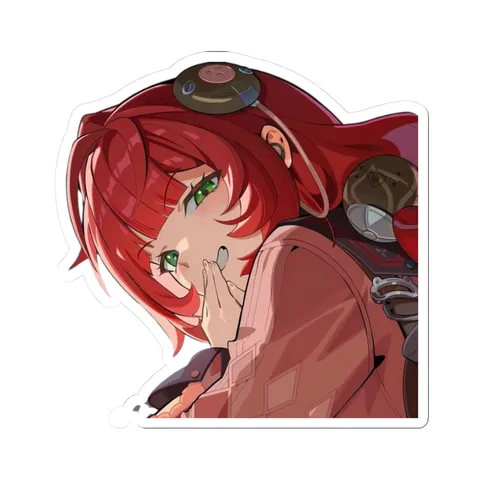 Yuzuha Looks Back — Sticker sticker