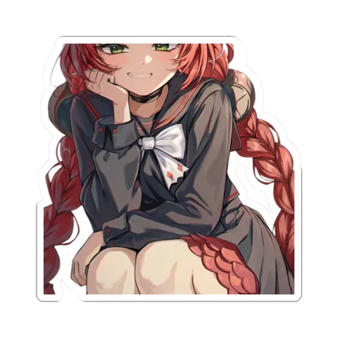 Yuzuha Sitting — Sticker sticker