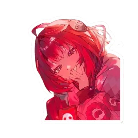 Yuzuha Smirk — Sticker sticker