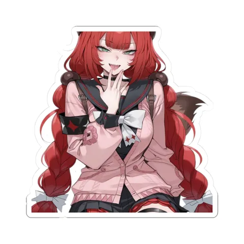 Yuzuha Smirk — Sticker sticker