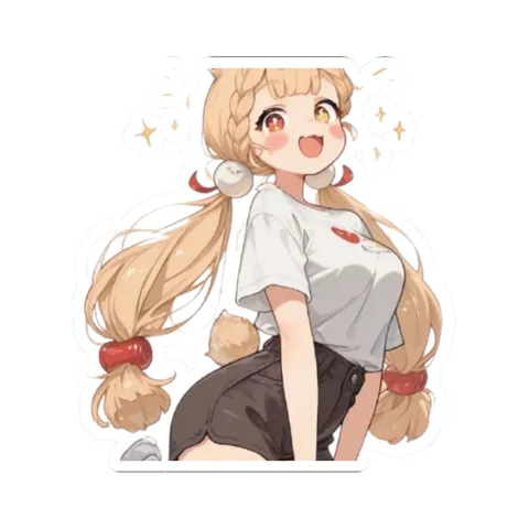 Alice Excited — Kiss-Cut sticker