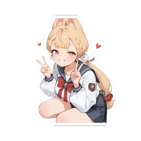 Alice Thymefield Peace Sign — Kiss-Cut sticker