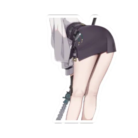 Belle Bending Over — Kiss-Cut sticker