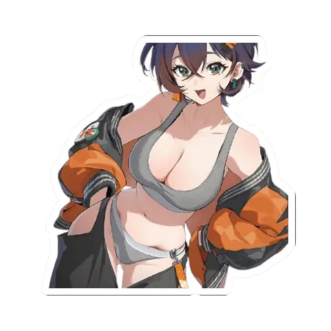 Belle Gym Outfit — Kiss-Cut sticker