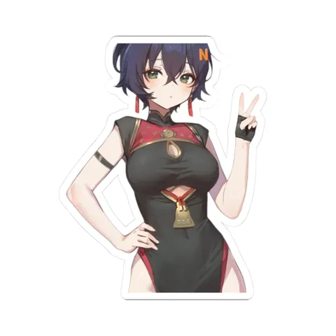 Belle In Sweety Outfit — Kiss-Cut sticker