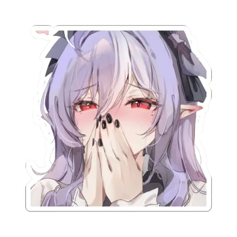 Blushing Vivian — Kiss-Cut sticker