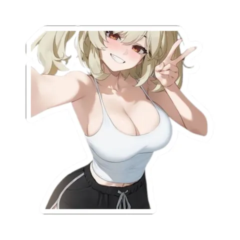 Burnice Peace Sign — Kiss-Cut sticker