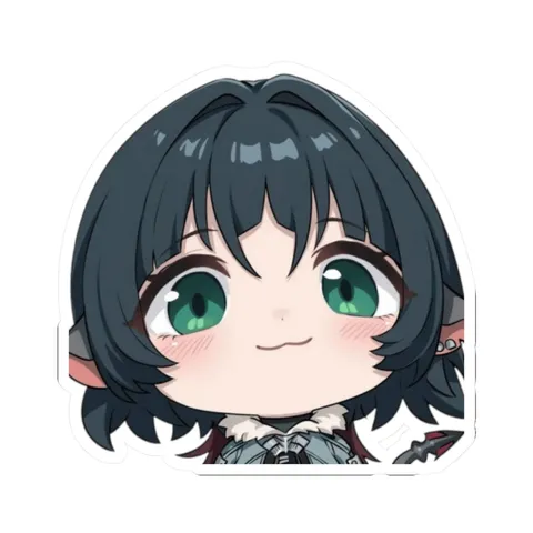 Chibi Jane Doe — Kiss-Cut sticker
