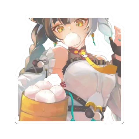 Dialyn Eating Dumplings — Sticker sticker