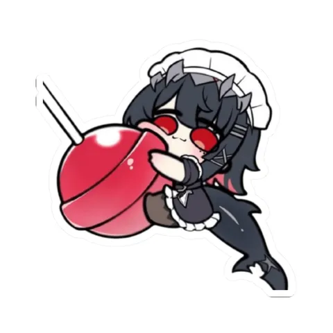 Ellen Joe On Lollipop — Kiss-Cut sticker