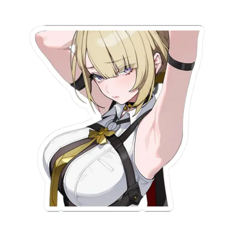 Evelyn Fixing Her Hair — Sticker sticker