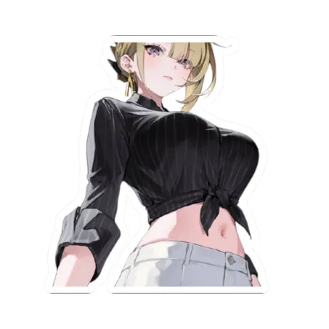 Evelyn Looking Down — Sticker sticker