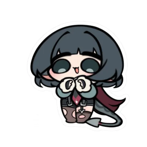 Excited Jane Doe — Kiss-Cut sticker