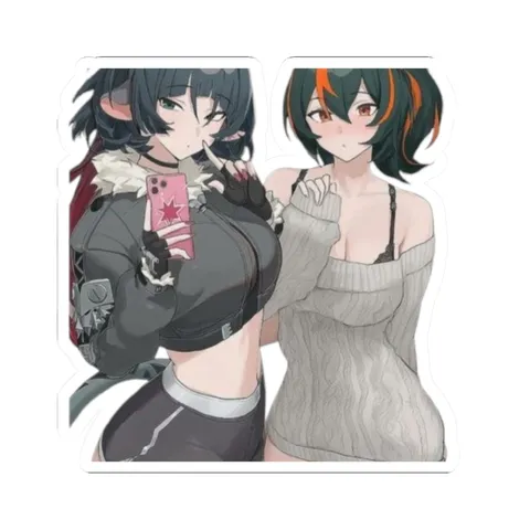 Jane Doe and Zhu Yuan — Kiss-Cut sticker