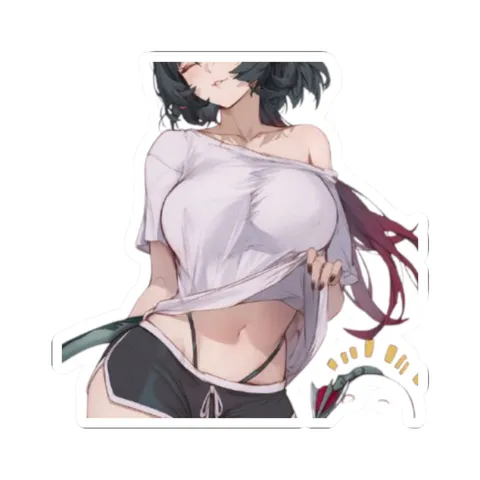 Jane Doe In Casual Pajamas — Kiss-Cut sticker