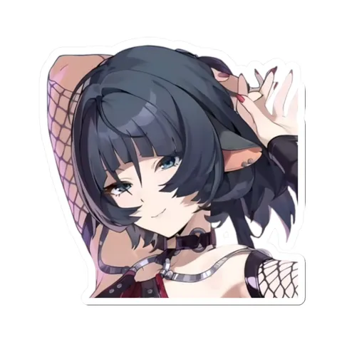 Jane Doe Nocturne Outfit — Kiss-Cut sticker
