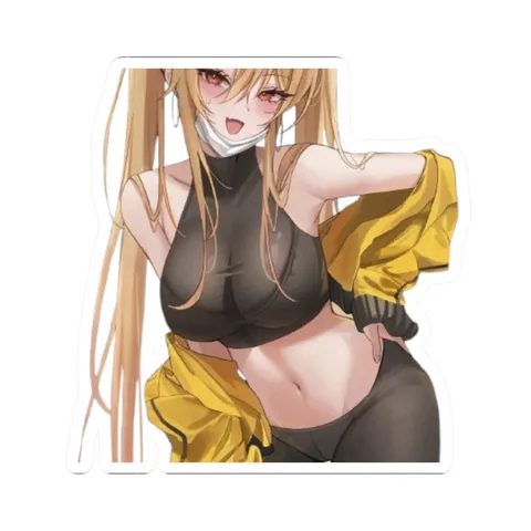 Lucy At Gym — Kiss-Cut sticker