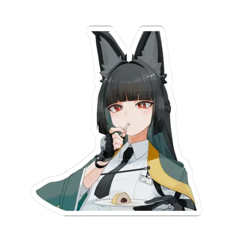 Miyabi Eating Cake — Sticker sticker