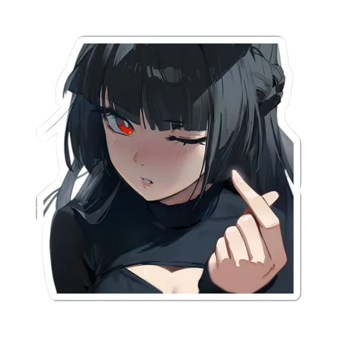 Miyabi Finger Heart — Sticker sticker