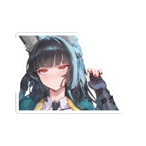 Miyabi Lying Down — Sticker sticker