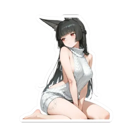 Miyabi Sitting — Sticker sticker