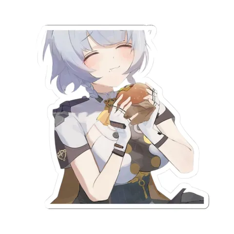 Sanby Tries A Burger — Sticker sticker
