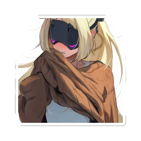 Trigger Blushing — Kiss-Cut sticker