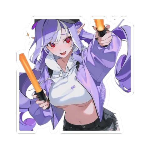 Vivian Glowsticks — Kiss-Cut sticker