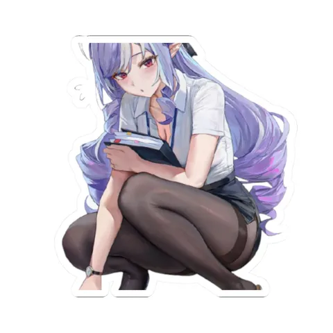 Vivian Studying — Kiss-Cut sticker