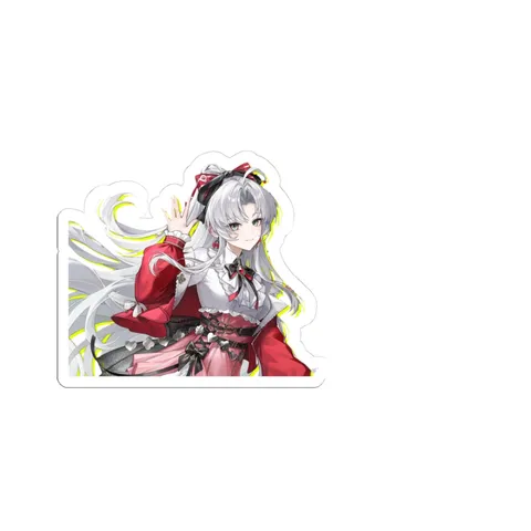 Carlotta Waving At You — Kiss-Cut sticker