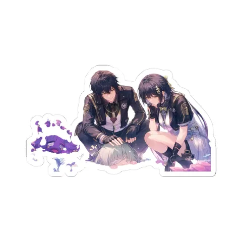 Rover and Chibi Cube Phrolova — Kiss-Cut sticker