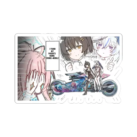 Rover Embarrassing Aemeath — Kiss-Cut sticker