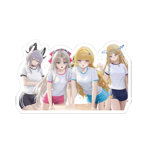 Zani Carlotta Phoebe Cartethyia Gym Outfit — Kiss-Cut sticker