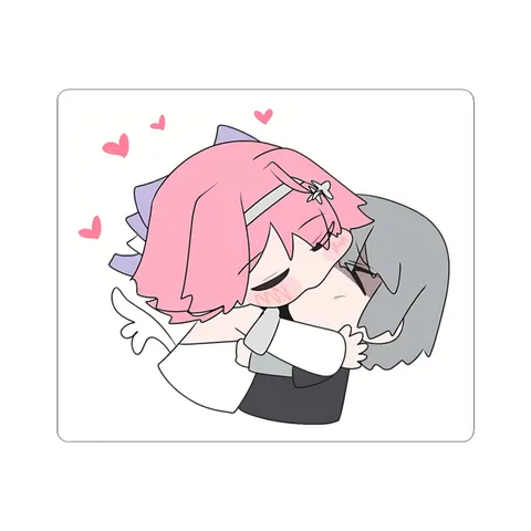 Remielle Dan Wise Kissing Meme — Sticker sticker