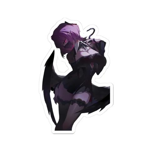 Remielle Dan Dark Feathered Wings — Sticker sticker