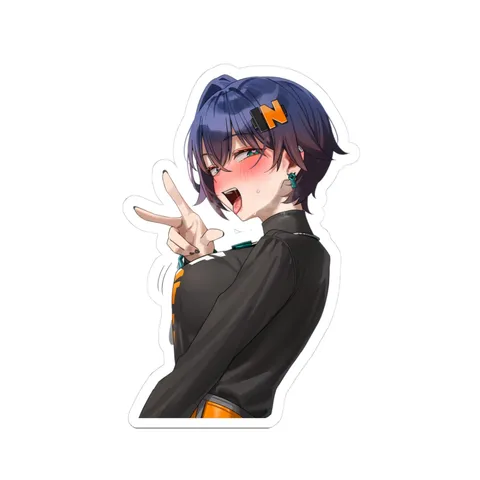 Belle Peace Sign sticker