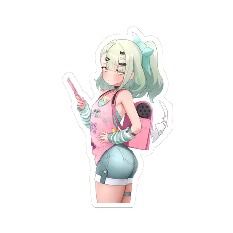 Sunna Pink Tank Top sticker