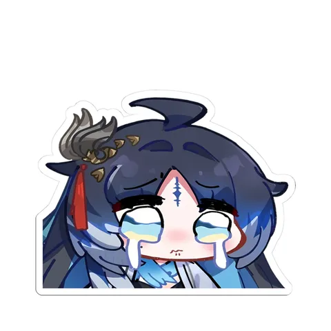 Yangyang Xuanling Crying Chibi — Sticker sticker
