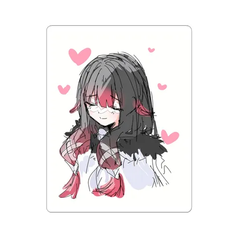 Columbina Pink Hearts sticker