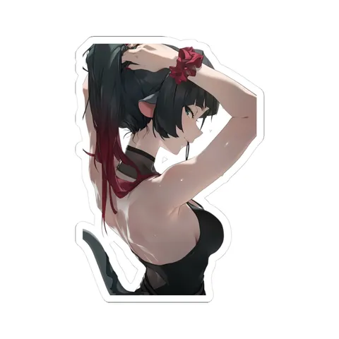 Jane Doe Red Scrunchie sticker